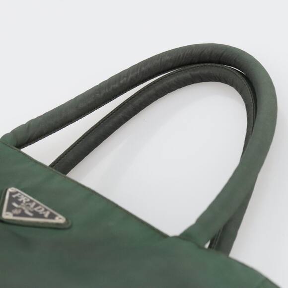 PRADA Hand Bag Nylon Green - Picture 8 of 9